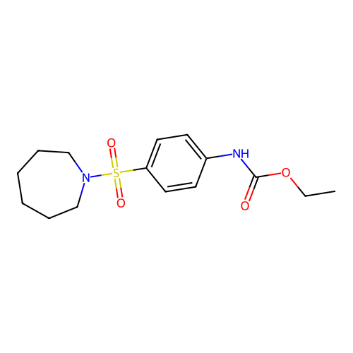 Carbamic acid, (4-((hexahydro-1H-azepin-1-yl)sulfonyl)phenyl)-, ethyl ester structure