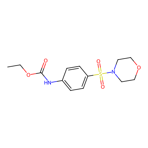 Carbamic acid, (4-(4-morpholinylsulfonyl)phenyl)-, ethyl ester structure