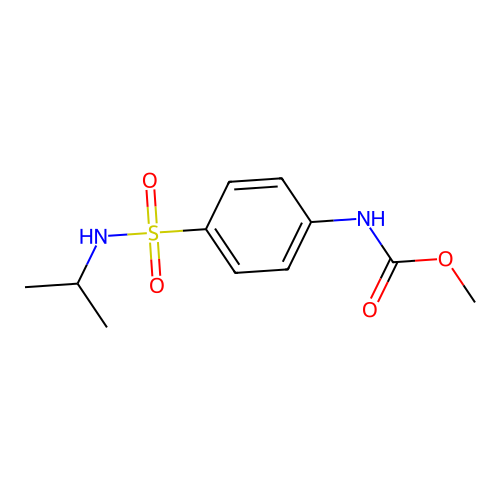 Carbamic acid, (4-(((1-methylethyl)amino)sulfonyl)phenyl)-, methyl ester structure