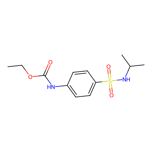 Carbamic acid, (4-(((1-methylethyl)amino)sulfonyl)phenyl)-, ethyl ester structure