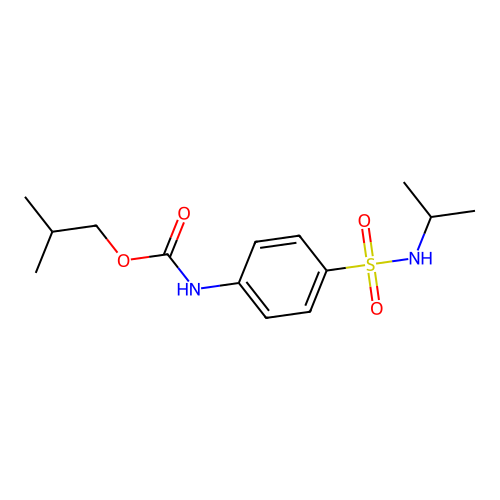 Carbamic acid, (4-(((1-methylethyl)amino)sulfonyl)phenyl)-, 2-methylpropyl ester structure