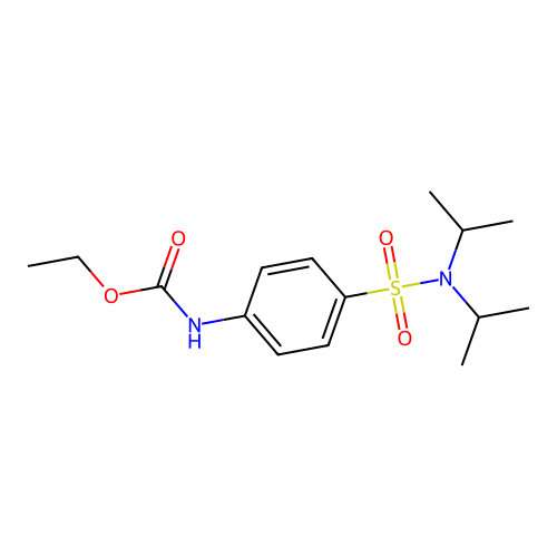 Carbamic acid, (4-((bis(1-methylethyl)amino)sulfonyl)phenyl)-, ethyl ester structure