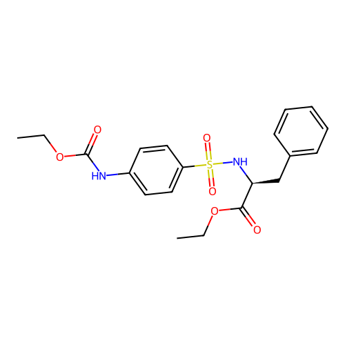 L-Phenylalanine, N-((4-((ethoxycarbonyl)amino)phenyl)sulfonyl)-, ethyl ester structure