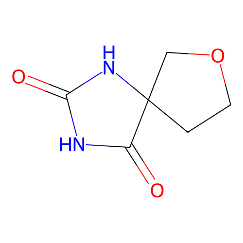 7-Oxa-1,3-diazaspiro(4.4)nonane-2,4-dione structure