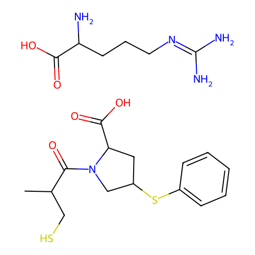 Zofenoprilat (arginine) structure