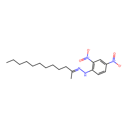 N-[(E)-dodecan-2-ylideneamino]-2,4-dinitroaniline structure