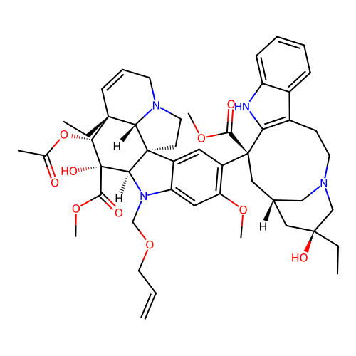 N-Desmethyl-N-allyloxymethylvinblastine structure