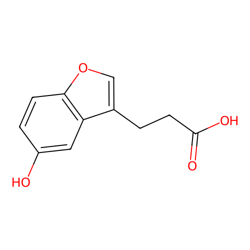 3-(5-羟基-1-苯并呋喃-3-基)丙酸 structure