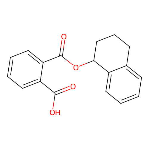 2-(1,2,3,4-Tetrahydronaphthalen-1-yloxycarbonyl)benzoic acid structure