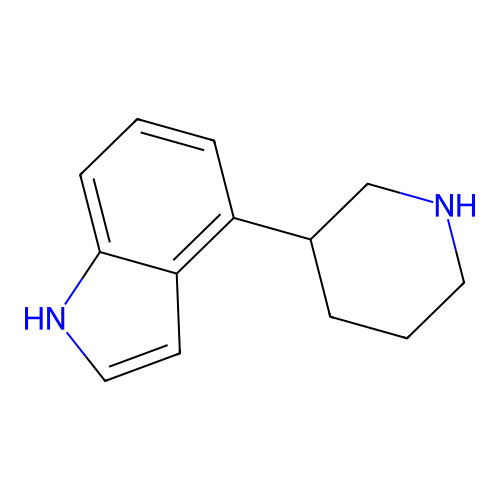 4-(Piperidin-3-yl)-1H-indole structure