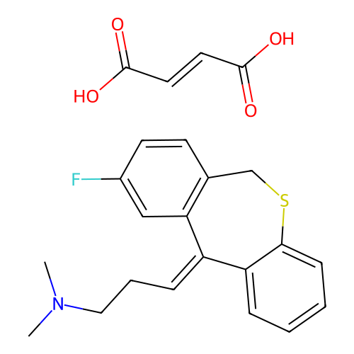 C19H20FNS.C4H4O4 structure