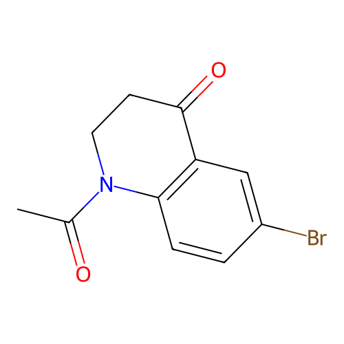 1-Acetyl-6-bromo-4-oxo-1,2,3-trihydroquinoline structure