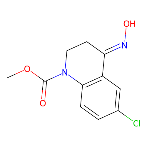 Methyl 6-chloro-4-hydroxyimino-2,3-dihydroquinoline-1-carboxylate structure