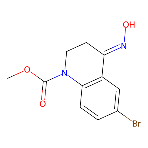 Methyl 6-bromo-4-hydroxyimino-2,3-dihydroquinoline-1-carboxylate structure