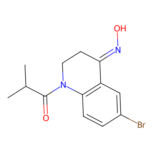 1-(6-Bromo-4-hydroxyimino-2,3-dihydroquinolin-1-yl)-2-methylpropan-1-one structure