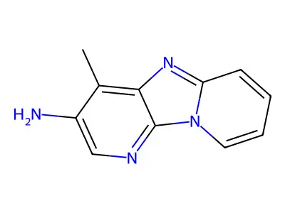 Dipyrido(1,2-a:3',2'-d)imidazole, 3-amino-4-methyl- structure