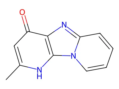 Dipyrido(1,2-a:3',2'-d)imidazol-4-ol, 2-methyl- structure
