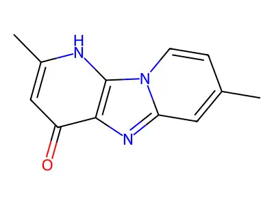 Dipyrido(1,2-a:3',2'-d)imidazol-4-ol, 2,7-dimethyl- structure