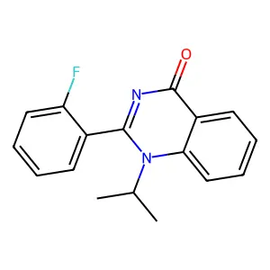 4(1H)-Quinazolinone, 2-(o-fluorophenyl)-1-isopropyl- structure
