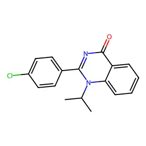 4(1H)-Quinazolinone, 2-(p-chlorophenyl)-1-isopropyl- structure
