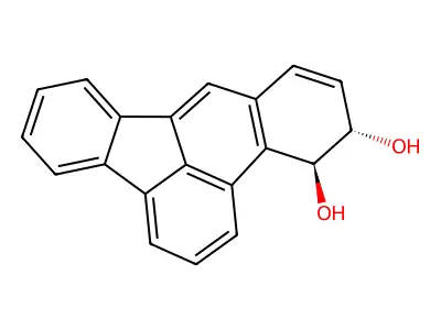 Benz(e)acephenanthrylene-11,12-diol, 11,12-dihydro-, trans- structure
