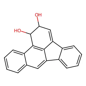 1,2-Dihydro-1,2-dihydroxybenzo(b)fluoranthene structure