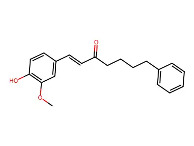 1-(3-Methoxy-4-hydroxyphenyl)-7-phenylhept-1-en-3-one structure