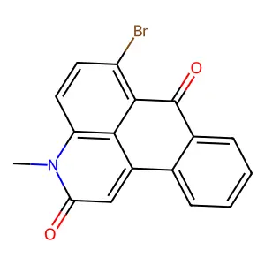 3H-Naphtho[1,2,3-de]quinoline-2,7-dione, 6-bromo-3-methyl- structure