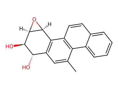9,10-Epoxy-7,8-dihydroxy-7,8,9,10-tetrahydro-5-methylchrysene structure