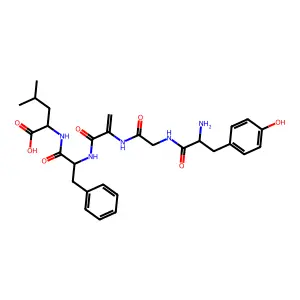 enkephalin, dehydro-Ala(3)- structure