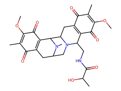 21-Decyano-25-dihydrosaframycin A structure