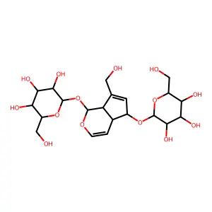 6-O-beta-Glucopyranosylaucubin structure