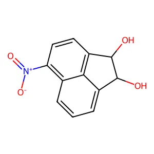 cis-1,2-Dihydroxy-5-nitroacenaphthene structure