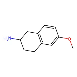 6-甲氧基-1,2,3,4-四氢萘-2-胺 structure