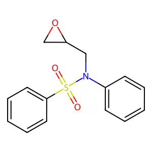 N-(2-环氧乙烷基甲基)-N-苯基苯磺酰胺 structure