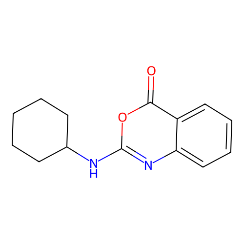 2-(Cyclohexylamino)-3,1-benzoxazin-4-one structure