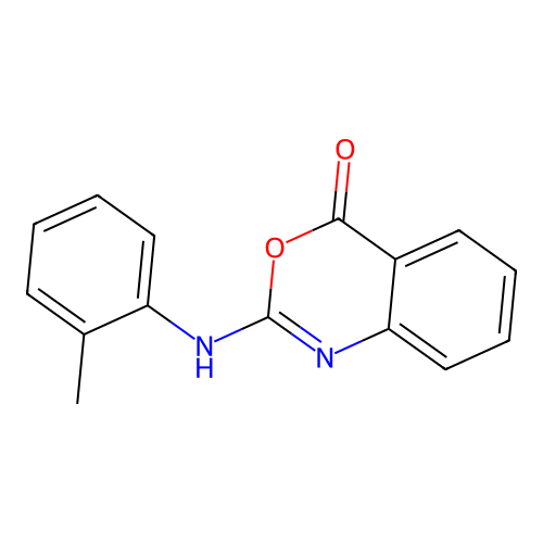 2-(2-Methylanilino)-3,1-benzoxazin-4-one structure