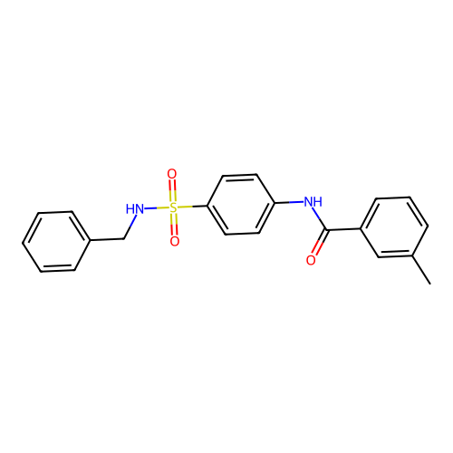 N-[4-(benzylsulfamoyl)phenyl]-3-methylbenzamide structure