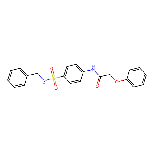 N-[4-(benzylsulfamoyl)phenyl]-2-phenoxyacetamide structure