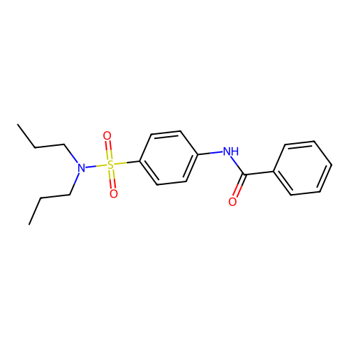 N-[4-(dipropylsulfamoyl)phenyl]benzamide structure