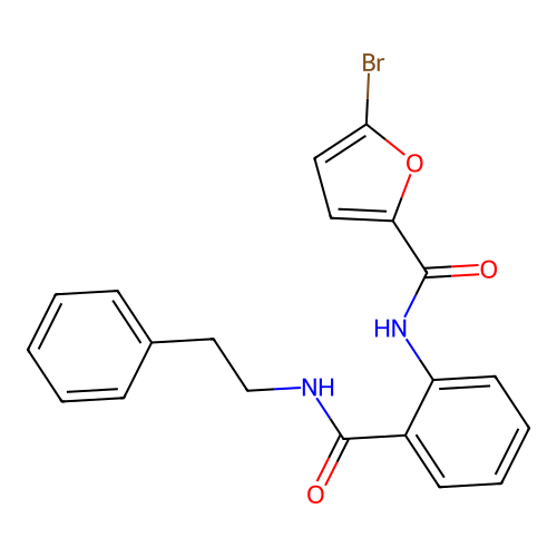 5-bromo-N-(2-{[(2-phenylethyl)amino]carbonyl}phenyl)-2-furamide structure