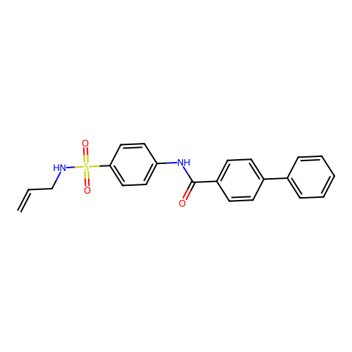 4-phenyl-N-[4-(prop-2-enylsulfamoyl)phenyl]benzamide structure