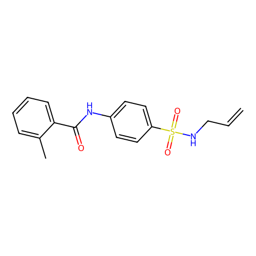 N-{4-[(allylamino)sulfonyl]phenyl}-2-methylbenzamide structure