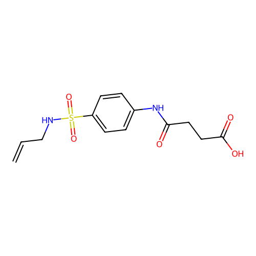4-{4-[(Allylamino)sulfonyl]anilino}-4-oxobutanoic acid structure