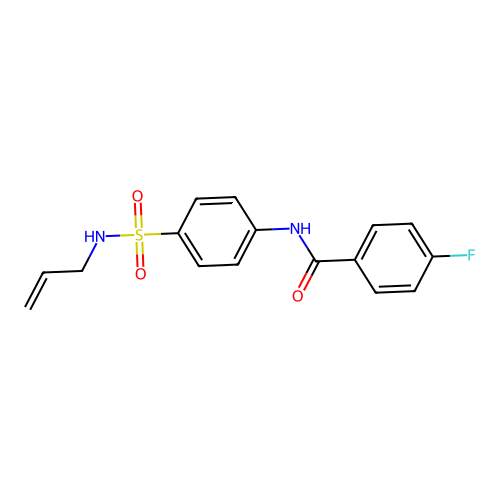 N-{4-[(allylamino)sulfonyl]phenyl}-4-fluorobenzamide structure