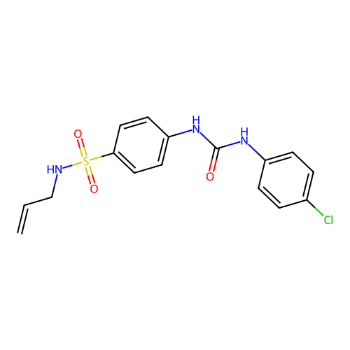 1-(4-Chlorophenyl)-3-[4-(prop-2-enylsulfamoyl)phenyl]urea structure