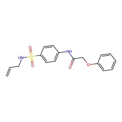 N-{4-[(allylamino)sulfonyl]phenyl}-2-phenoxyacetamide structure