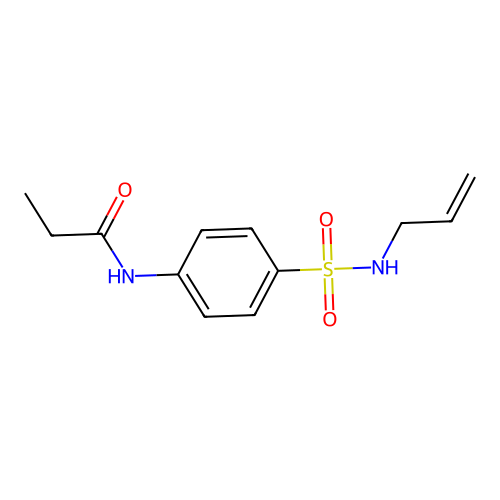 N-[4-(prop-2-enylsulfamoyl)phenyl]propanamide structure