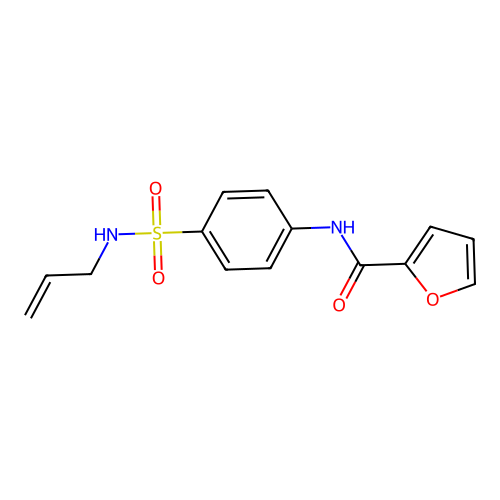 N-[4-(prop-2-enylsulfamoyl)phenyl]furan-2-carboxamide structure