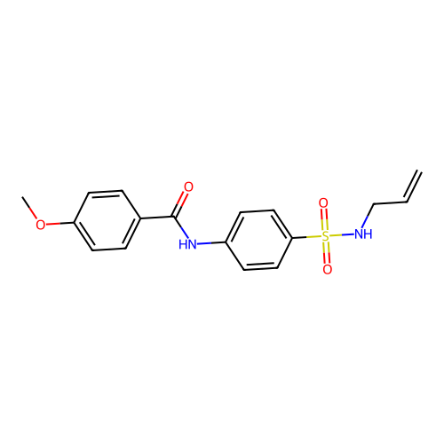 N-{4-[(allylamino)sulfonyl]phenyl}-4-methoxybenzamide structure